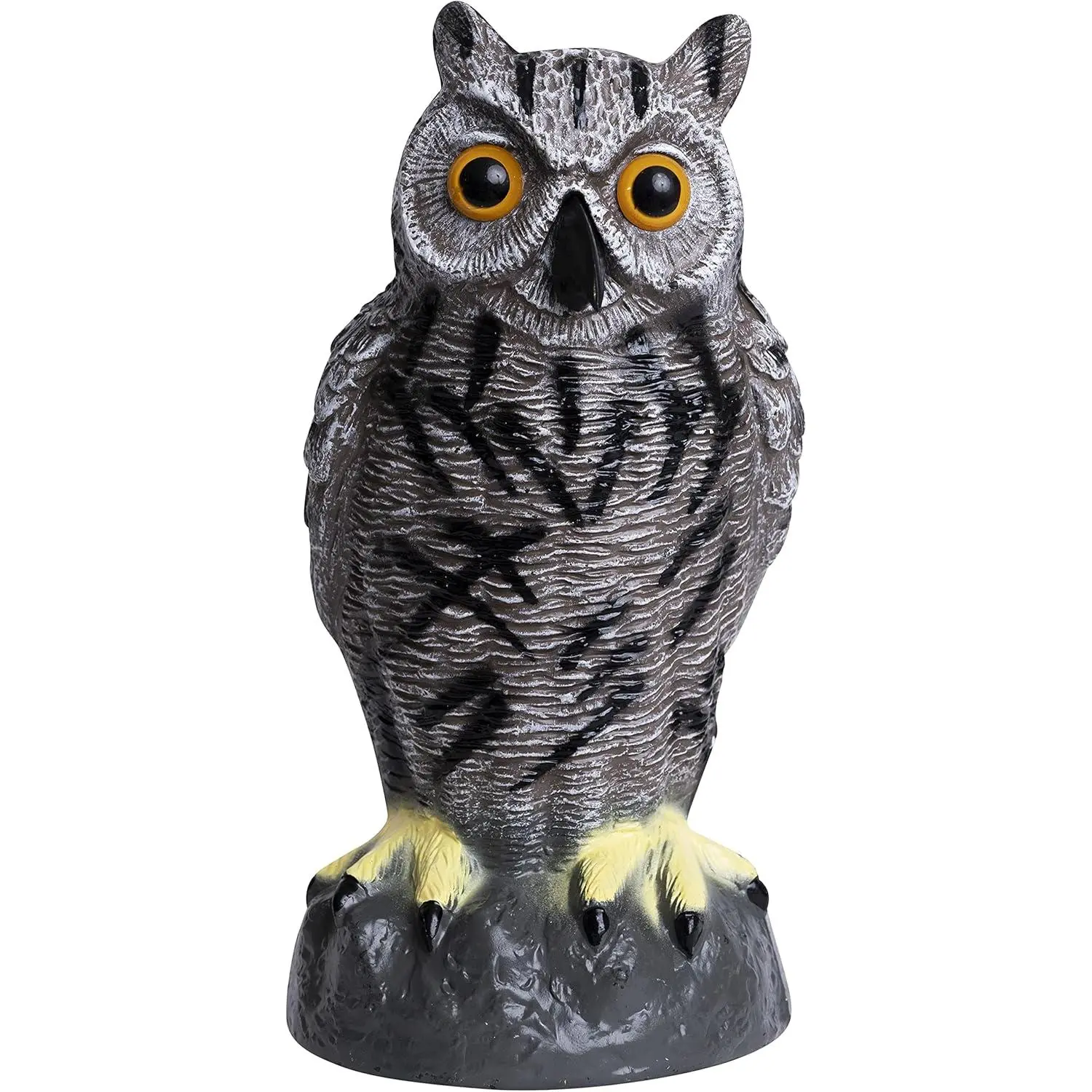 Owl Decoy to Scare Birds Away Plastic Owls Statue for Garden & Outdoors