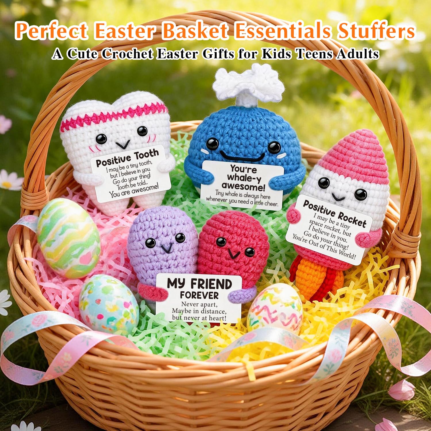 Cute Handmade Crochet Heart Emotional Support Plush Doll,Soft Skin-Friendly Cotton Yarn Stress Relief Decor,Birthday Gifts,Gifts For Women Men Him Her,Bestie Friendship Gifts,Easter Basket Stuffers,Mothers Day Graduation Teacher Appreciation Going Away Gi