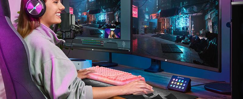 Pink Light Up Keyboard and Mouse Wireless,Cute 2.4Ghz Cordless Rechargeable Transparent Backlit Keyboard,15 Backlight Effects,Volume Knob,RGB Mouse with 3 DPI for Mac Computer PC Laptop Desktop iPad