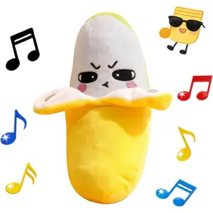 Interactive Musical Plush Toy with Sounds,Sensory Activity Learning Educational Kid Toy,Fun Christmas and Birthday Gifts Suitable for Multiplayer interaction (Yellow Banana),Baby Musical Sensory Toy,