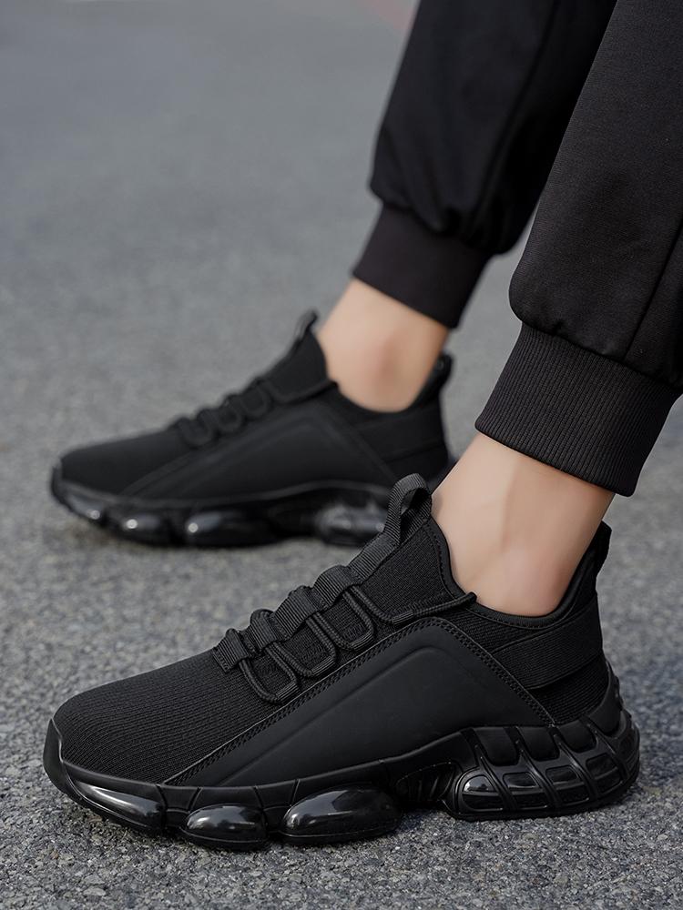 2025 Autumn Winter Men's New Breathable Sports & Leisure Shoes Lightweight Running Sneakers Thick Soled Skateboarding Black Driving Trainers woman men wide fit Breathable Men's Running Shoes