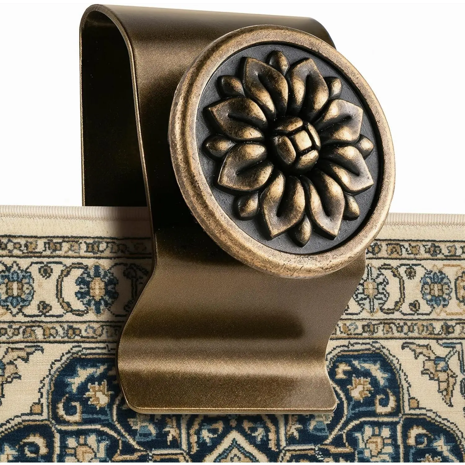 4 Pack Bronze Stainless Steel Wall Quilt & Tapestry Hangers for Display