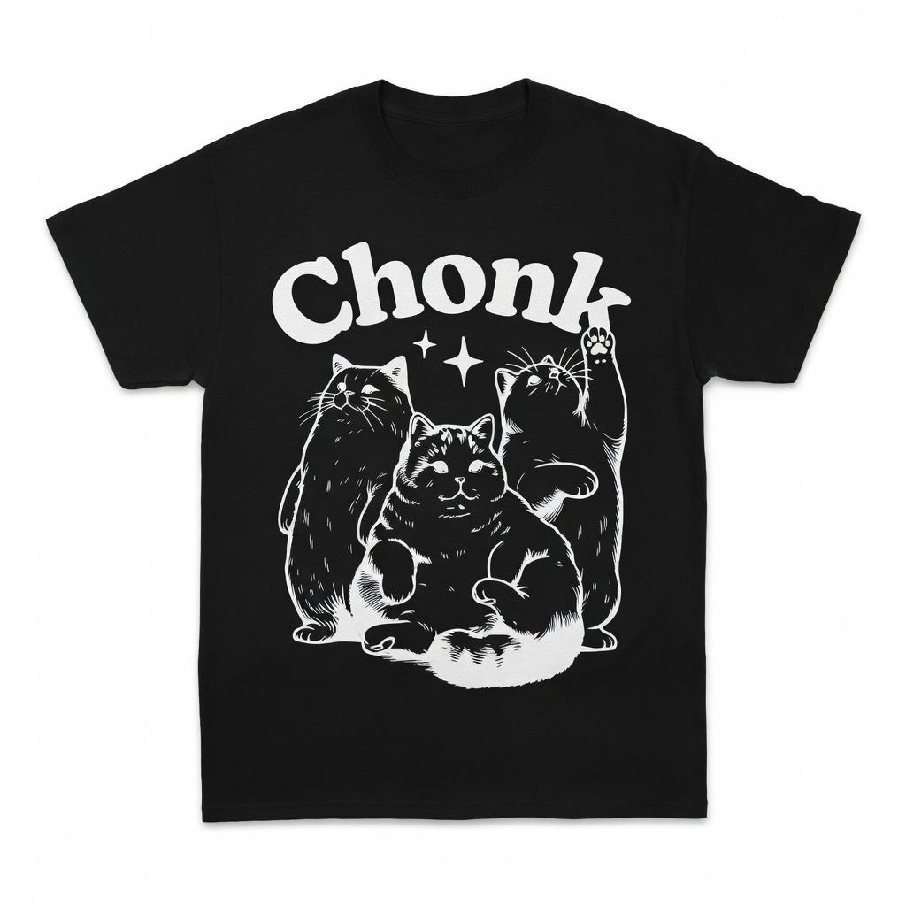 Vintage Kawaii Chonk Cat Shirt Funny Fat Cat Meme Tee Aesthetic Kitty Top Cute Animal Graphic Tee Cat Mom Dad Gift Vintage Graphic Tee