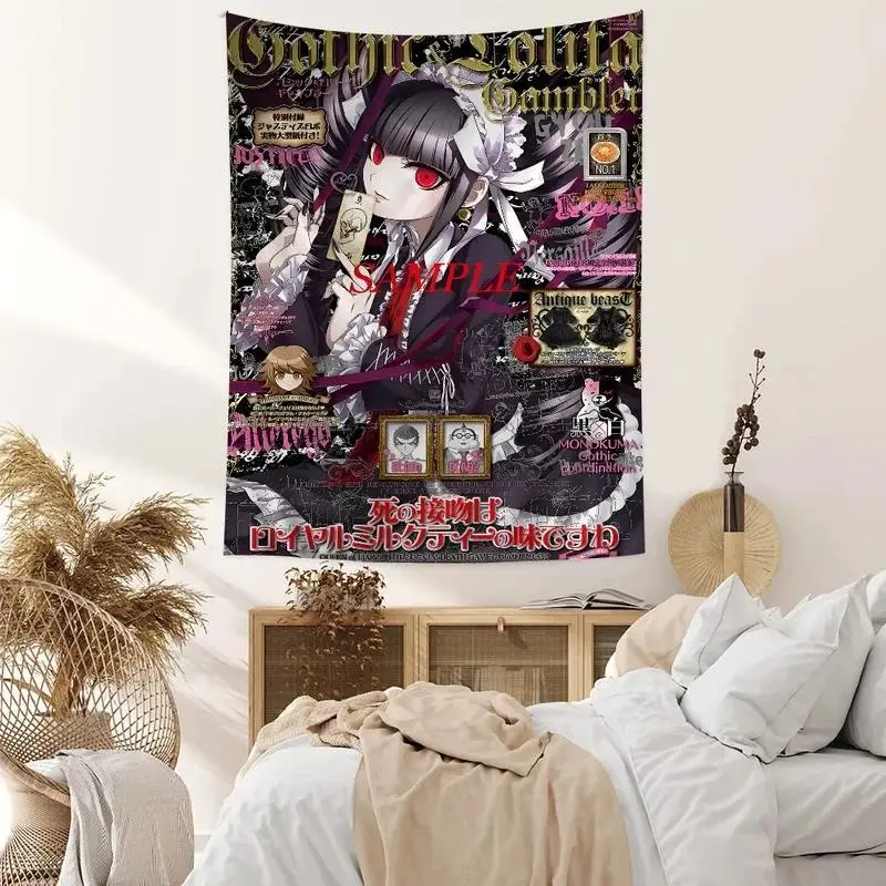 Classic Anime Danganronpa Wall Tapestry DIY Home Decor for Living Room Dorm Wall Art Decoration