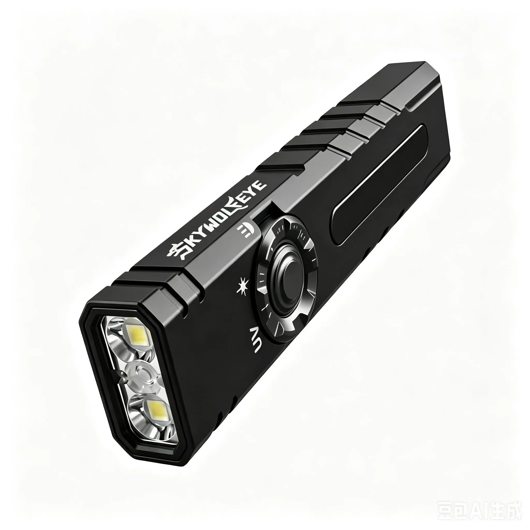 SKYWOLFEYE ST7 PRO EDC Tactical Pocket Flashlight - 2200 Lumen Fast-Charging Magnetic USB Rechargeable LED Light with Green Laser, 365nm UV Lamp/Black Light, RGB Sidelight, Survival Emergency Gear for Hiking, Gifts for Dad/Father's Day, Outdoor