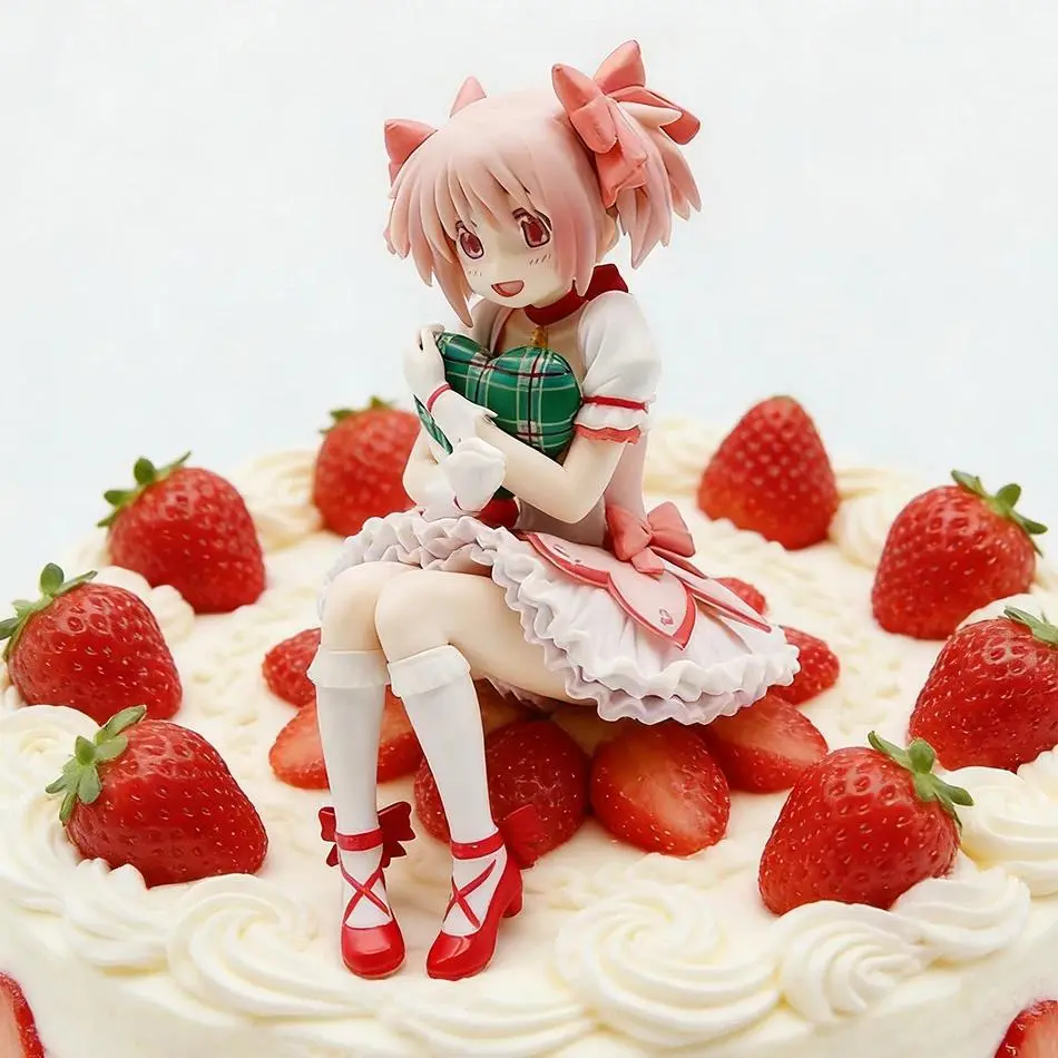 14cm Anime Magikano Puella Magi Madoka Magica PVC Action Figure, Collectible Minifigures Figurines Collectibles, Desktop Decoration Toy for Kids