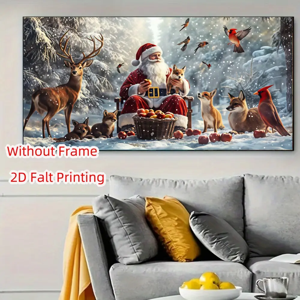 Large Christmas Pattern Diamond Painting Kit, Adult DIY 5D Diamond Art, Home Wall Decor, Beginner Friendly, Full Round Diamonds