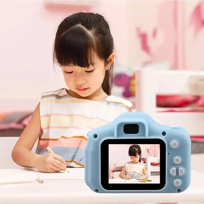 1pcs Lovely X2 Children Mini Digital Camera Can Take Pictures Video Small Camera Photography Children Birthday Gift Kids Toys for Kid