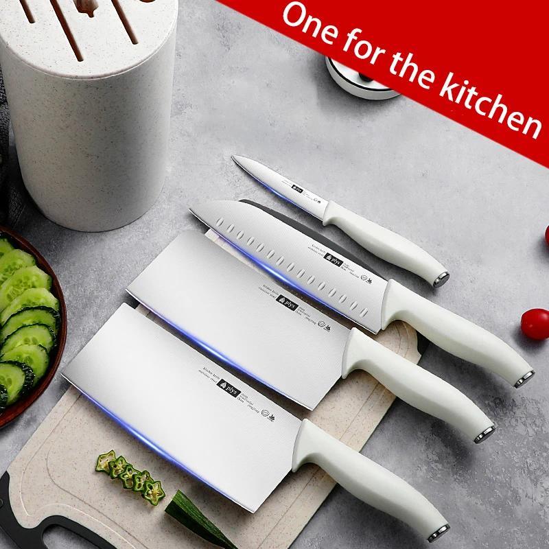 New Exquisite Kitchen Knife Set , Commercial Cutting Fruits and Vegetables, Meat Slices, A Full Set of Combined Knives for Home Cooking