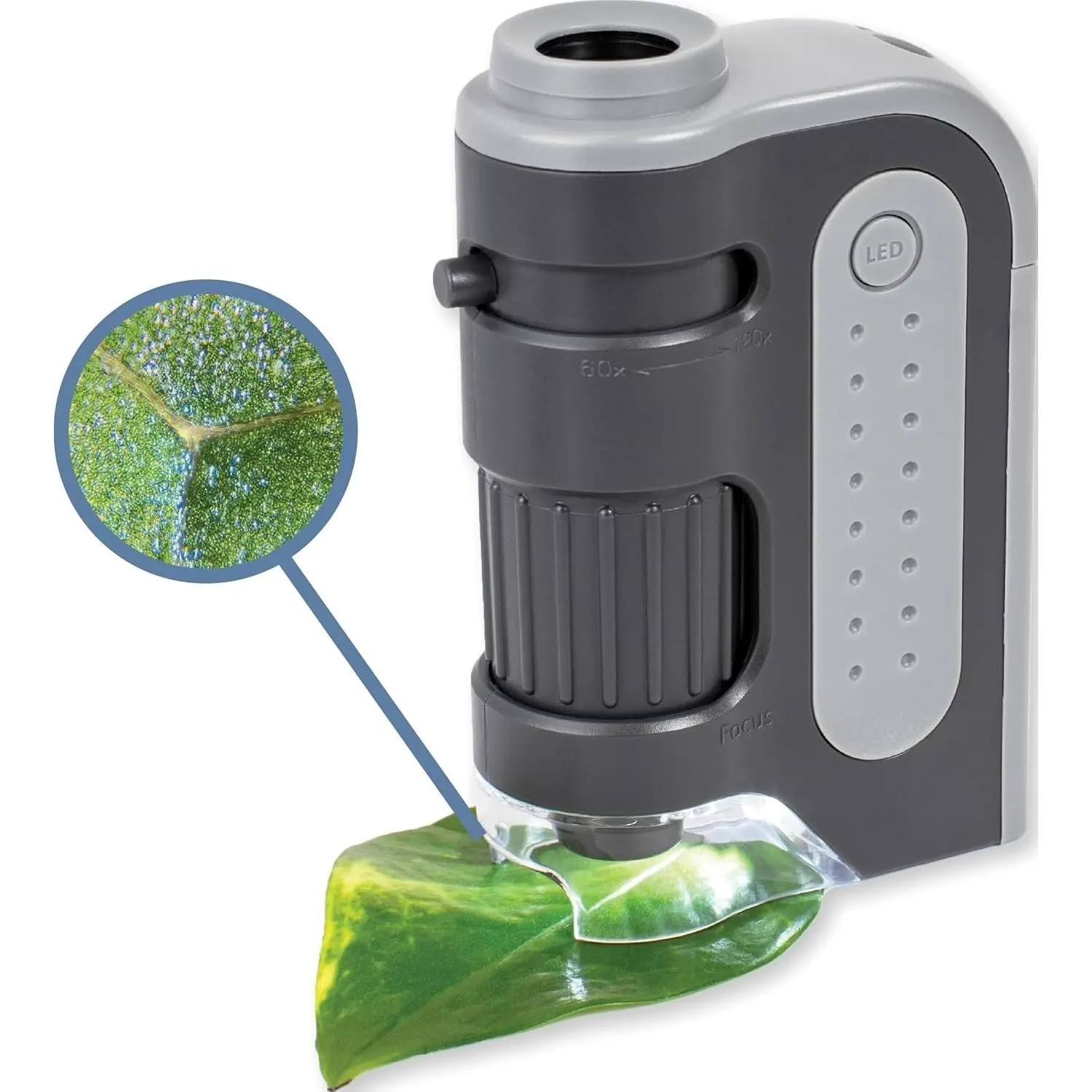 MicroBrite Plus 60x-120x LED Lighted Pocket Microscope