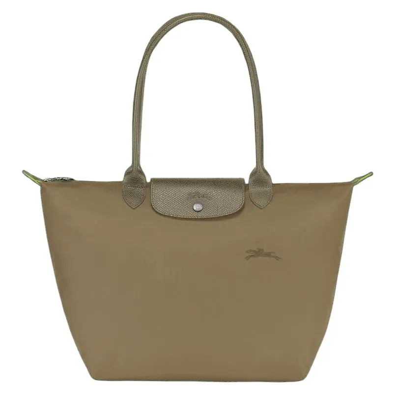 Longchamp Le Pliage Green Nylon Crossbody Handbag for Women, Artichoke Green