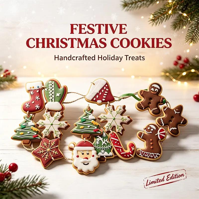Food Grade Stainless Steel Christmas Cookie Molds, Santa Claus, Gingerbread Man, Bell Shapes, Baking Tools for Holiday Parties