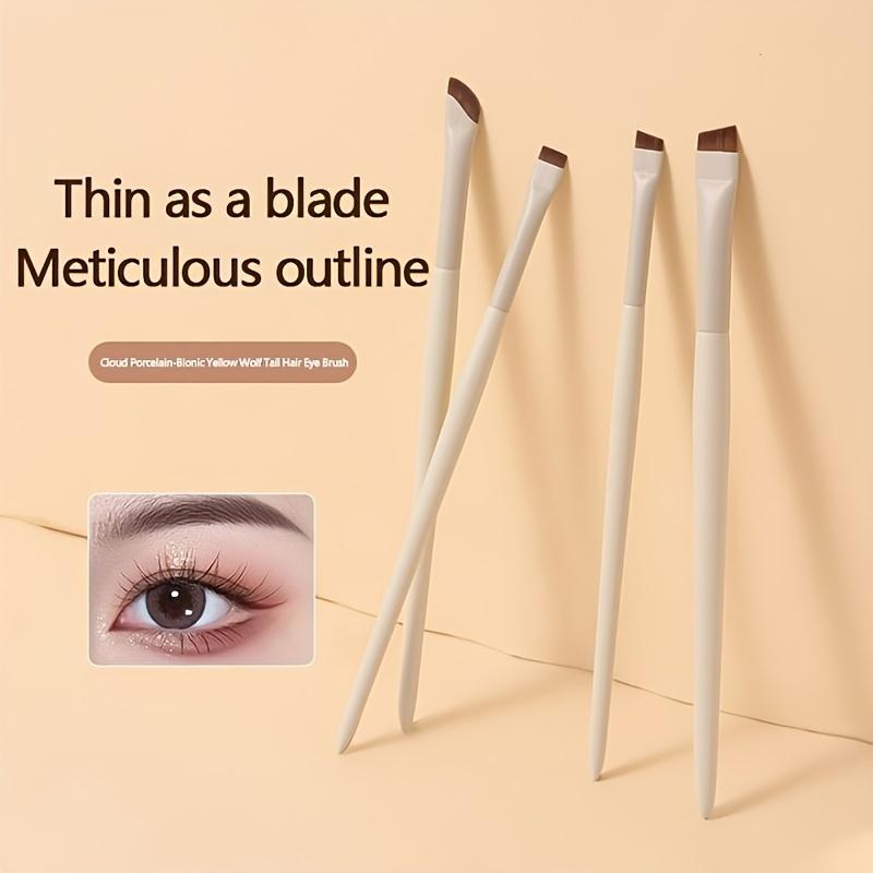 Angled Eyeliner, Eyebrow & Eyeshadow Brush Set, 6 Counts/set Portable Makeup Brush Kit with Soft Bristles, Professional Makeup Tools for Women, Brush Set Cosmetic Cosmetic Brushes