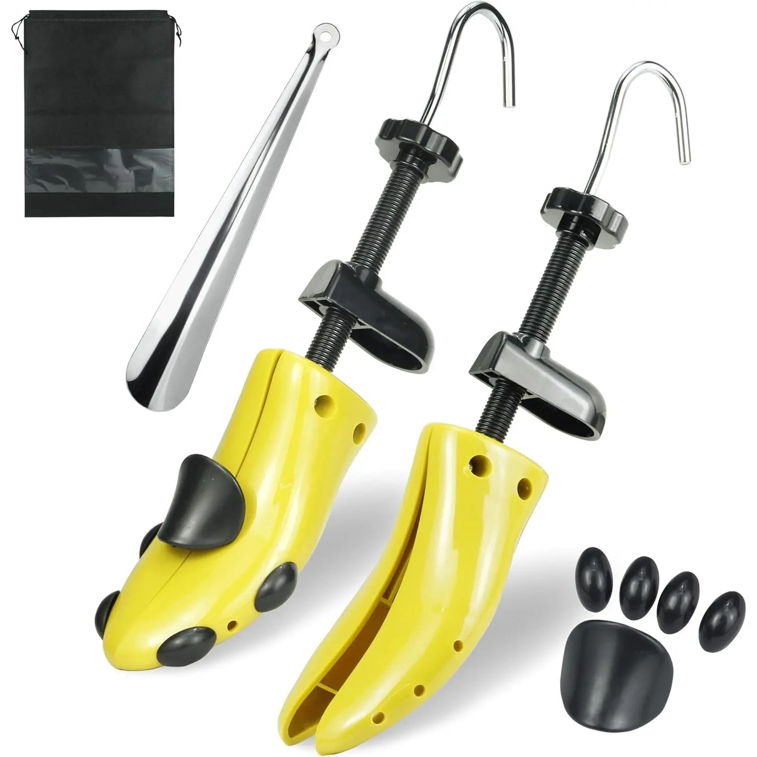 Plastic Shoe Stretchers for Women & Men - Adjustable Length & Width Durable Shoe Shaper Set
