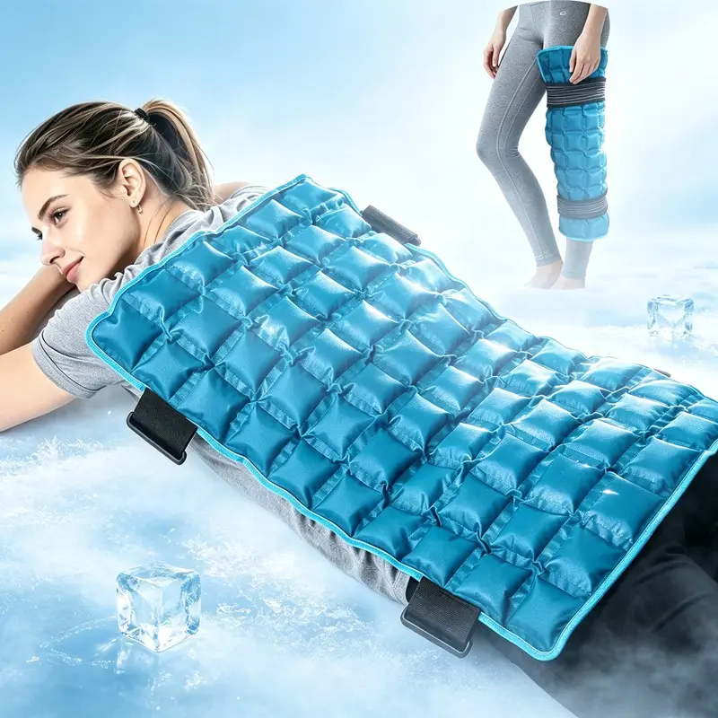 Cooling Ice Pack, Large Area Ice Bag for Full Body, Multi-Use Self-Absorbing Water Reusable, Cold & Hot Compress Pack for Knee Leg Neck Shoulder for muscle soreness, post workout
