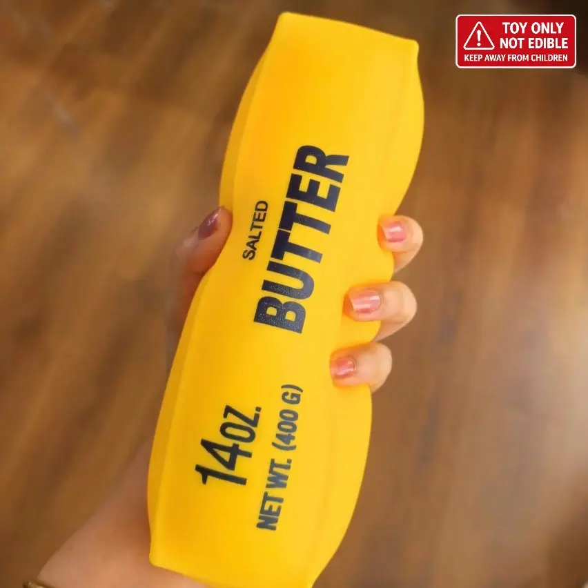22cm Giant Butter Stick Tpr Squeeze Toy, Slow Rebound Stress Relief Finger Toy, Soft Toy for Anxiety Relief, Squishy Fidget Toy