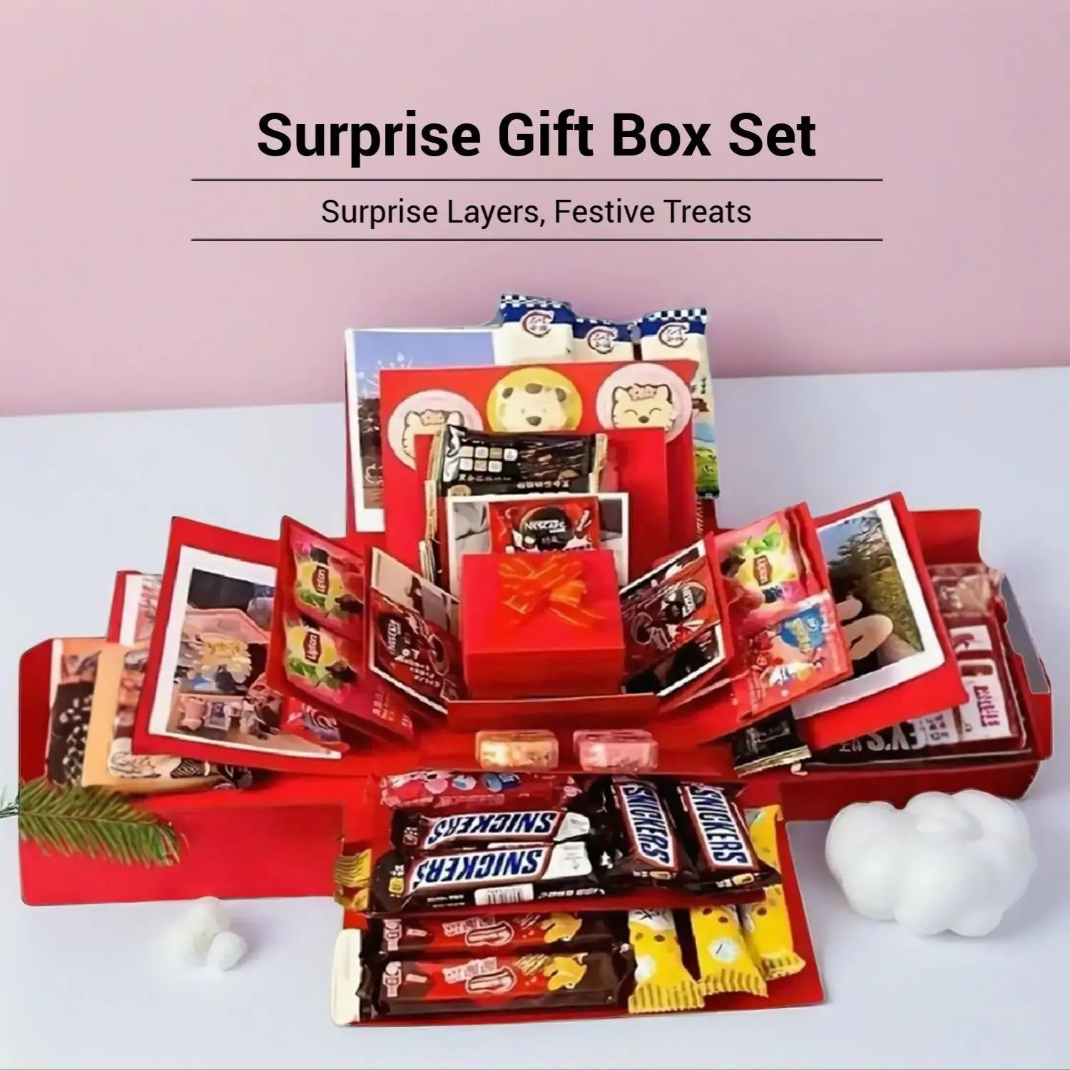 5-Layer Explosion Gift Box, Perfect for Birthdays, Christmas, and Other Festive Occasions, Exclusive Surprise Gifts for All Holidays