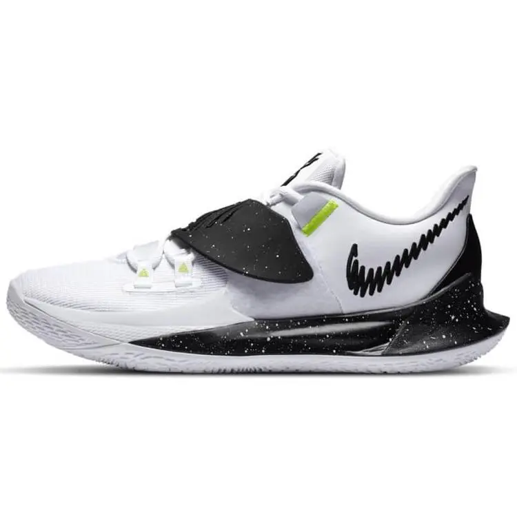 Nike Kyrie Low 3 Basketball Shoes – Unisex, Round-Toe, Lace-Up, Low-Top, Black and White Verifiable, with credentials and supporting global authentication