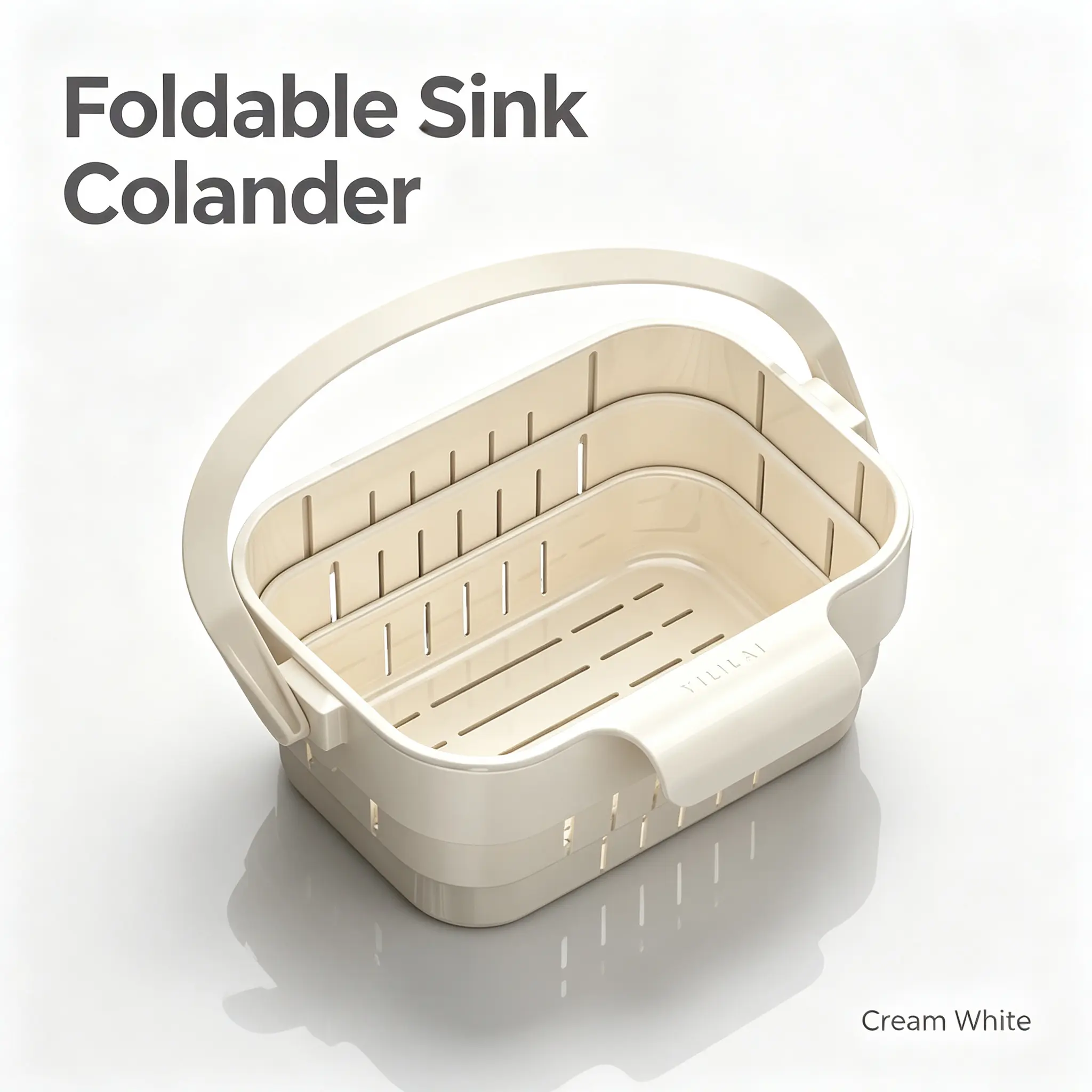Multifunctional foldable hanging drain basket for kitchen sink, retractable drain basin for washing vegetables, fruit and vegetable storage basket