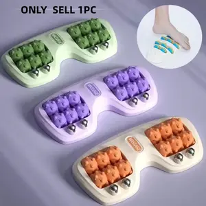 Foot massage roller shiatsu massage tool, roller foot massager, Foot Rollers, 12 massage balls and 4 magnetic beads fully massage the foot acupoints, suitable for relaxing the body