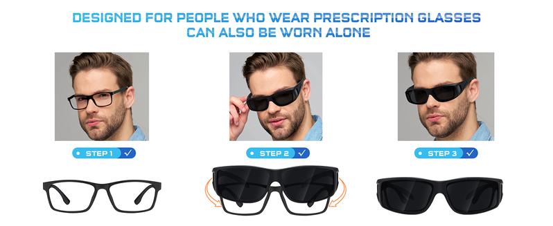 【Holiday Haul】Night Driving Glasses Night Vision Glasses Fit Over Sunglasses for Men Women,HD Yellow Lens, Anti Glare Polarized Nighttime Glasses.