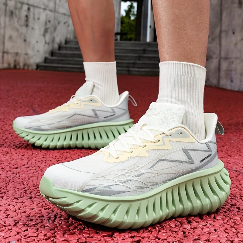 (New)[sneakers] Men'S Running Shoes That Are Lightweight And Breathable, Designed for Road Racing; Outdoor Marathon Training Footwear with Laces for Adults; Low-Top Athletic Shoes Suitable for Fitness And Exercise, Featuring Anti-Slip And Durable Materia