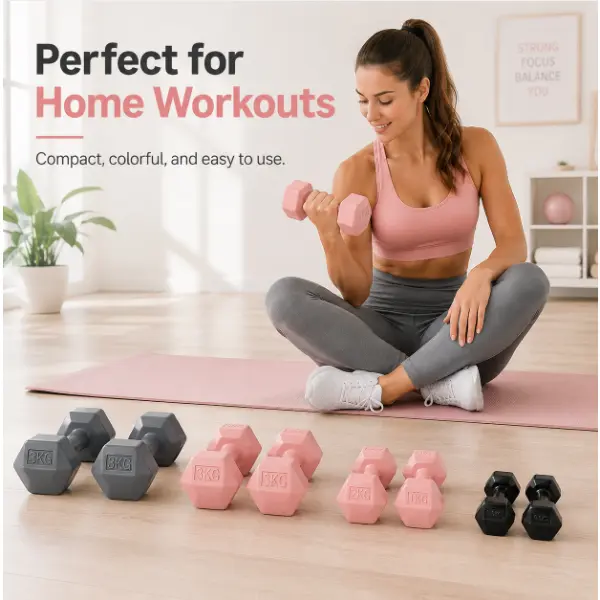 Mini non-slip plastic dumbbells, suitable for both men and women, lightweight and durable, ideal for indoor and outdoor workouts, yoga, squats, leg lifts, and glute exercises