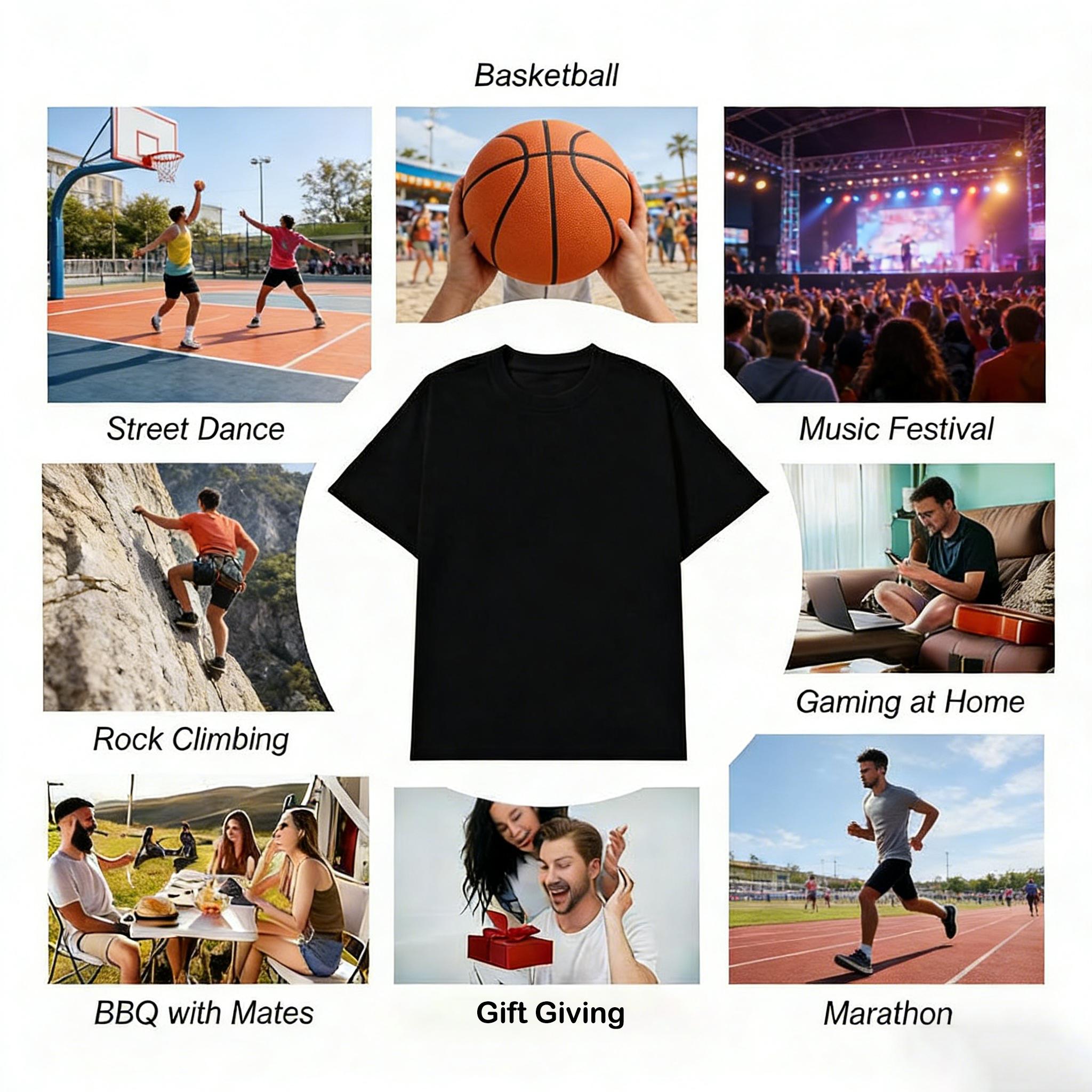 Men's Cartoon Dinosaur Print Round Neck Tee, Regular Fit Casual Comfy Short Sleeve T-shirt for Daily Wear, Athletic Letter Print Men's Summer Clothes, Sporty T Shirt, Athletic Fashion Activewear