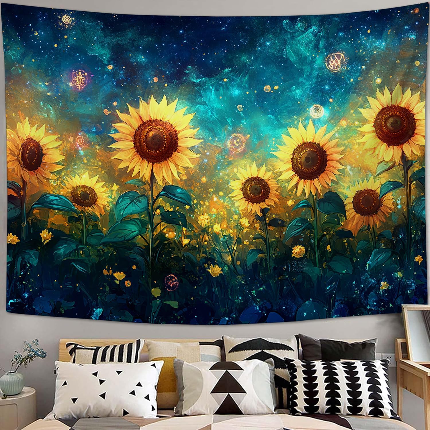 Purple Snake Tapestry Floral Moon Aesthetic Tapestries Boho Wall Art Witchy Hanging Decor Home Decoration for Bedroom Living Room Dorm 40"x60"