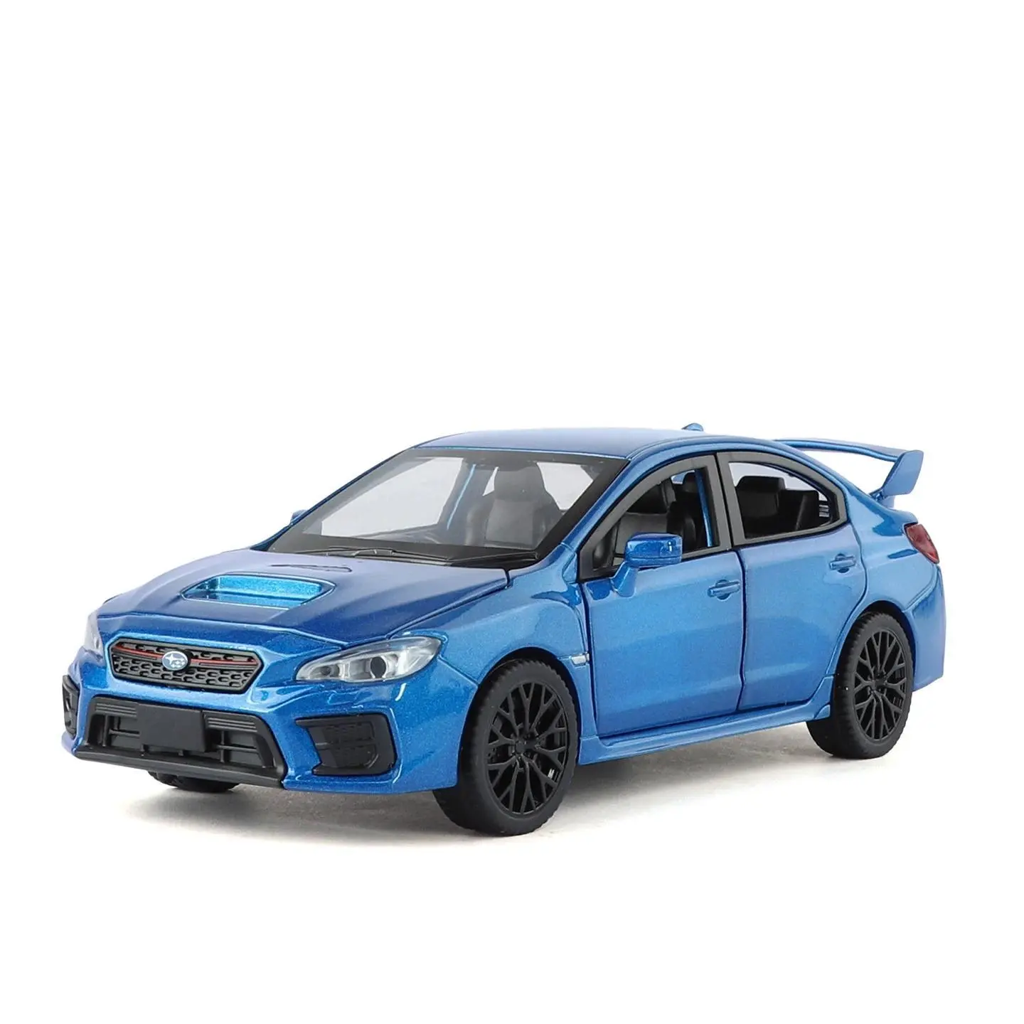 1:30 Subaru Impreza WRX STI Alloy Sports Car Model Diecasts Metal Racing Car Vehicles Model Simulation Sund Light Kids Toys Gift