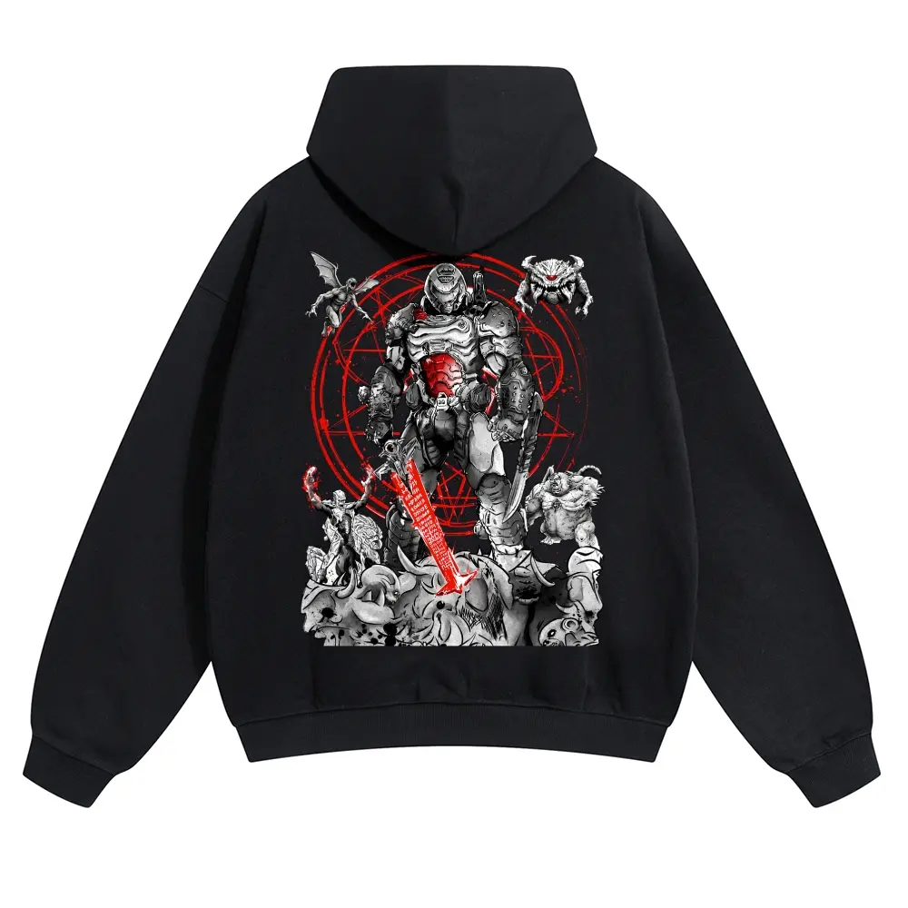 [Vtg90s] Anime Viral Anime Graphic Hoodie! Unisex 90s Retro Pullover - Funny Cartoon Streetwear Hoodies - Cozy Fleece Gift For Him