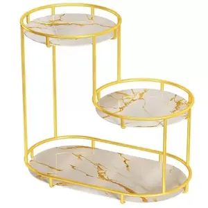 Luxury Bathroom Vanity Organizer Shelf, Multi-Layer Cosmetic Storage Rack, Perfume & Skincare Holder, Countertop Display Stand