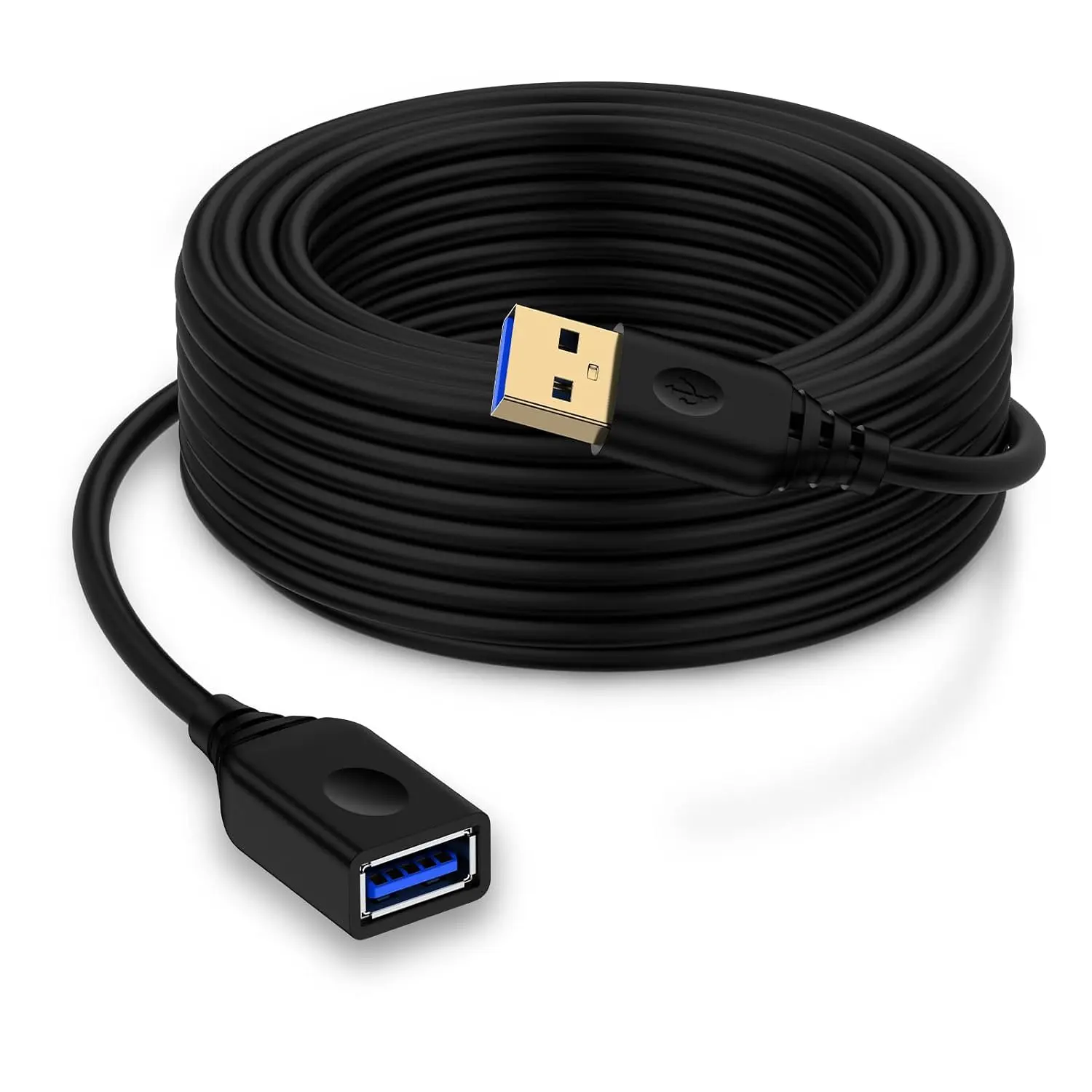 10FT 3.0A USB Extension to USB Extender ,USB A Extension Power Cords,USBA Male to Female Hub  Data Transfer Wire for  Printer Webcam Flash Drive Hard Drive Camera