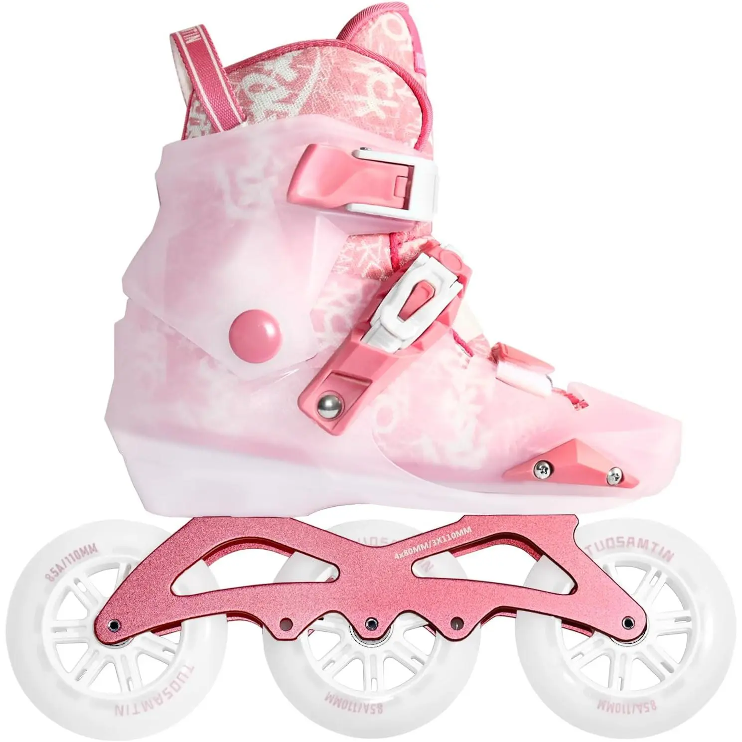 Inline Skates for Women Adult Adjustable Outdoor Roller Skates with 3 110MM Wheels