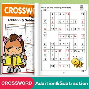 Math Arithmetic Practice Book, Addition and Subtraction Within 20, Oral Calculation Exercises, Early Learning Workbook for Kids