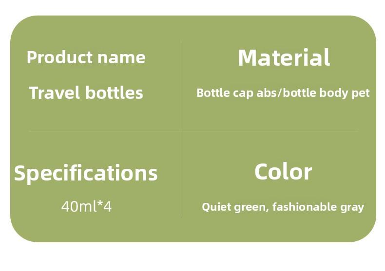 Travel Dispensing Bottle Portable Cosmetic Set Shampoo Shower Gel Makeup Remover Oil Washing Dispensing Bottle Leakproof