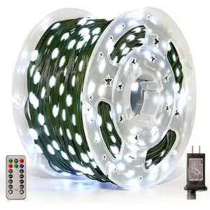 Christmas Lights 800 LED 264 FT, IP67 Waterproof Christmastree Lights with 8 Modes, Remote Control 3 Timers & Memory Function Xmas Decorations for House and Holiday (Cool White)