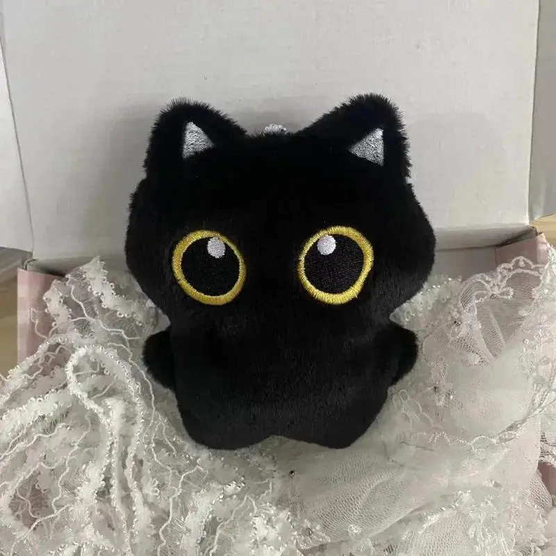 Cute plush toy of a black cat, suitable for decoration and also a great gift option.