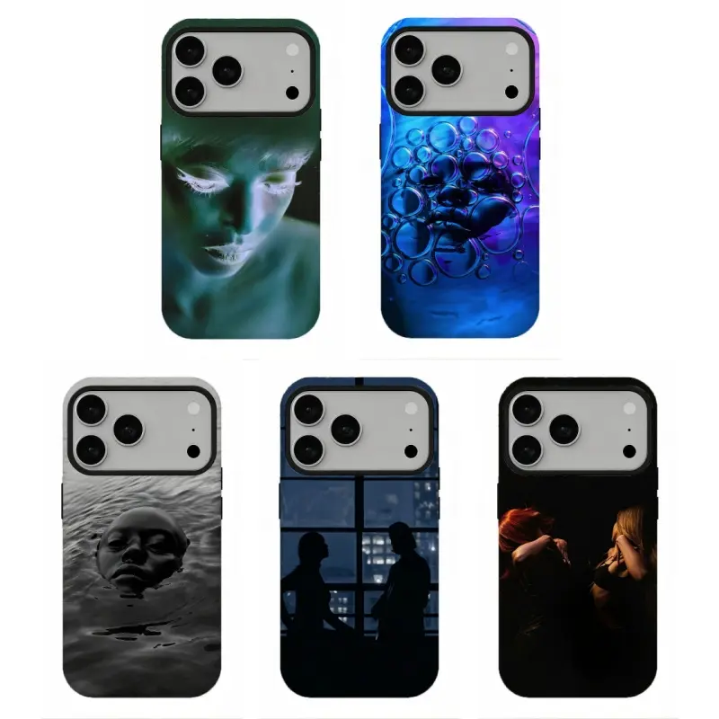 Surreal Dark‑Tone K3L3LA Fan Art Phone Case, Dreamy Trippy Moody Aesthetic Protective Cover for iPhone 11 12 13 14 15 16 18 Promax/Pro/Plus and for Samsung S21-S26, Lovely Surprise Gift, Perfect Holiday Gift