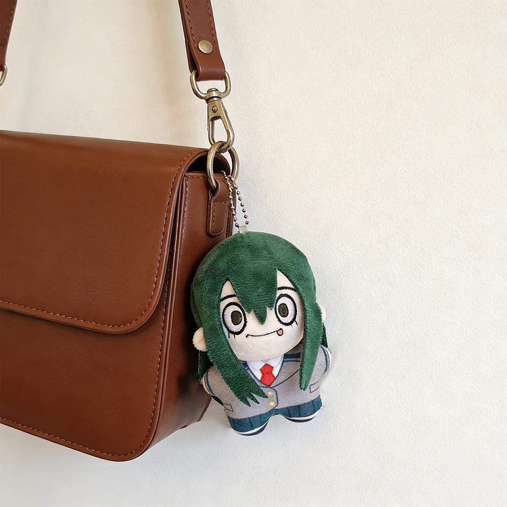 MHA Anime plush Toys Asui Tsuyu Plushies Keychain Himiko Toga Froppy Figure Katsuki Bakugo Cosplay toy backpack pendant Gifts
