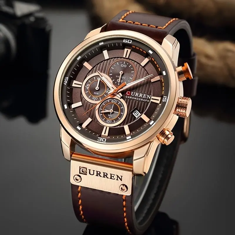 Men'sChronographeSportsWristWatchQuartzWatch