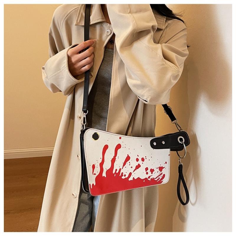 Women's High-end, Creative And Personalized Bags, Halloween Kitchen Knife Clutch, Hand-carrying Cross-body Bag