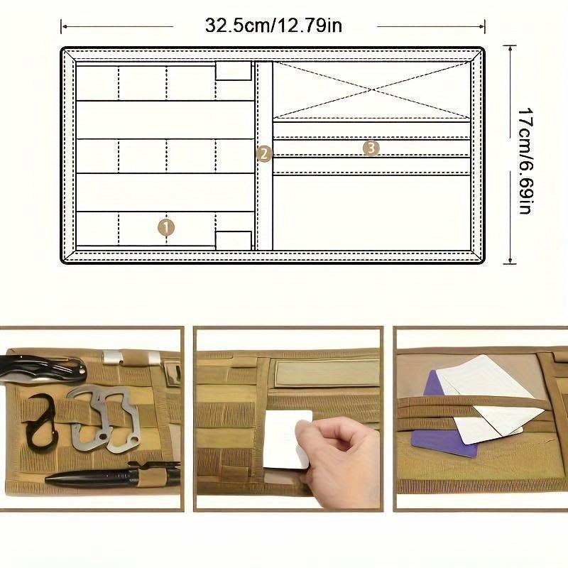 Car Visor Organizer, Car Sun Visor Organizer, Durable Car Interior Storage Bag, Quick Access Car Interior Accessories for Car Stowing & Tidying, Car Organization Supplies