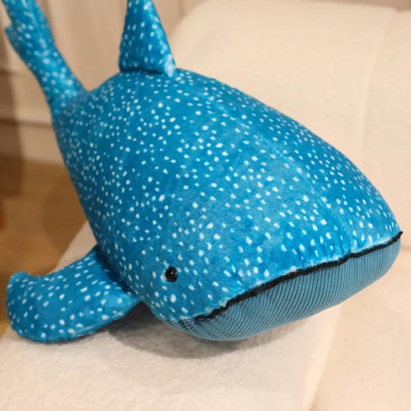 New Cute Animal Plush Doll Whale Shark Anime Stuffed Soft Cushion Pillow Soothing Plush Toy Room Decoration Custom Festival Gift