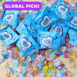 Mini Glow in the Dark Sea Creatures Resin Models, Cute Collectible Figurines, Surprise Mystery Bag for Dollhouse Decor, Fairy Garden Decor, Birthday Party Gift, DIY Crafts Ornaments, Resin Animal Sculptures #GLOBAL PICKS