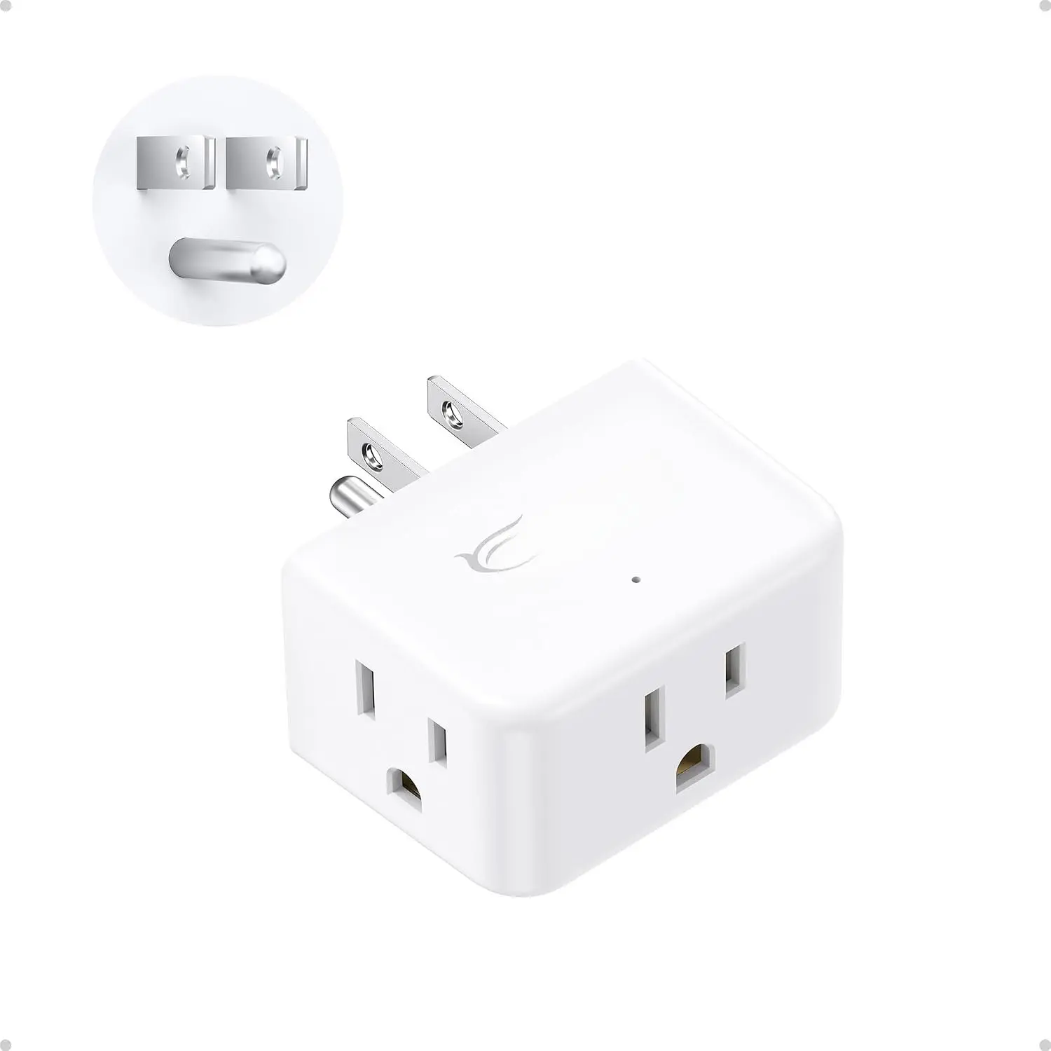 Outlet Extender, Multi Outlet Wall Plug Extender, 3 Way Outlet Splitter