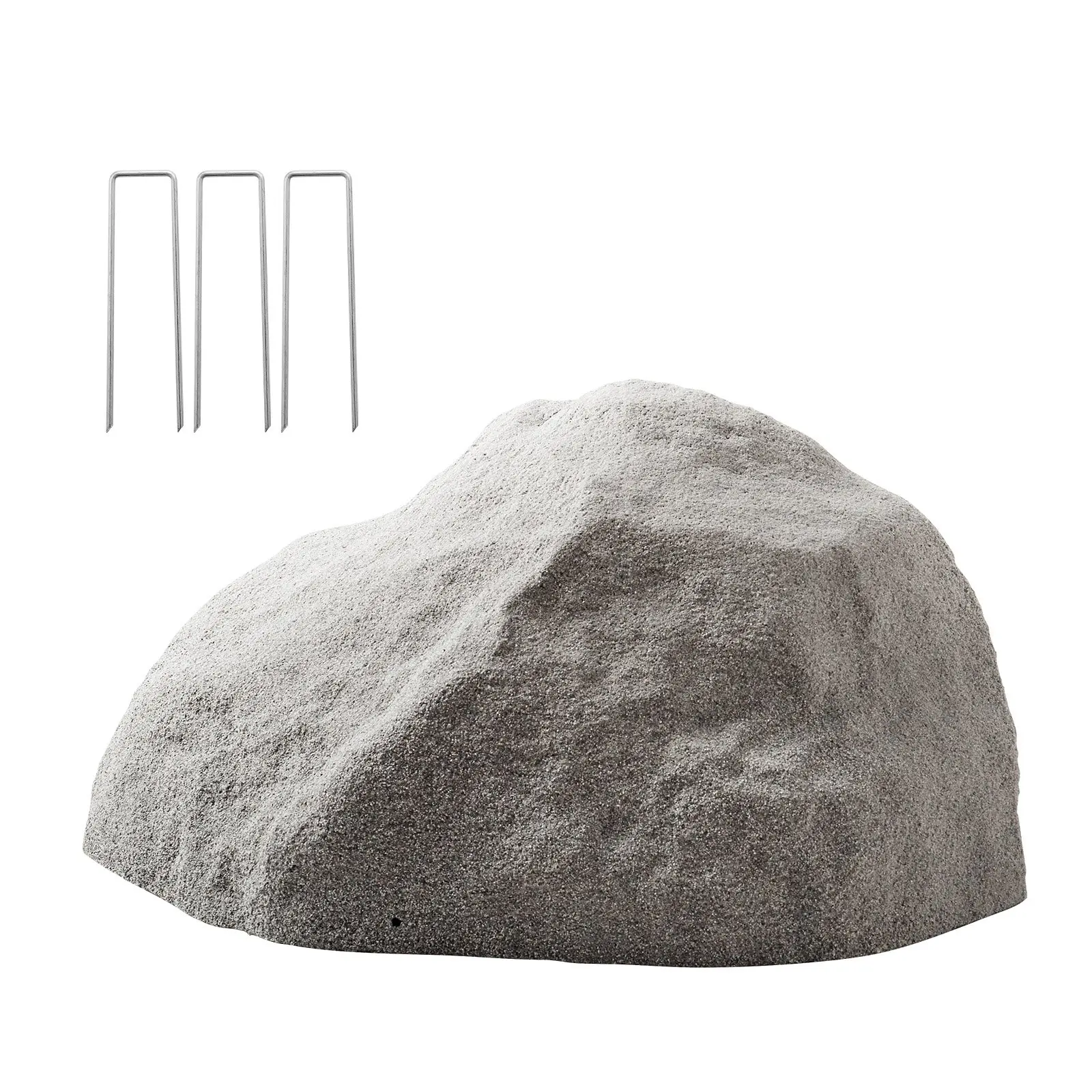 VEVOR Faux Rock Cover, Outdoor Fake Rock Well Pump Cover, Realistic Natural Texture, Lightweight & Weather-Resistant Artificial Boulder for Landscaping Garden Yard Décor, Dark Grey, Medium Size