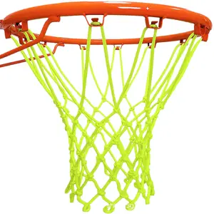 Nightlight basketball net, adult self-luminous basketball hoop net bag, standard fluorescent basketball net, children's nightlight basketball net