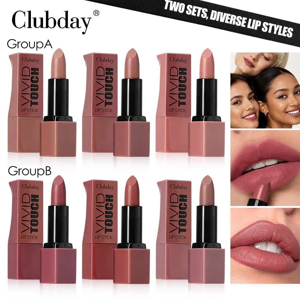 Matte Finish Lipstick Set, Long-Lasting Easy Application, 3-Piece Lipstick Collection, Perfect for Everyday Use, Enhance Your Makeup Routine