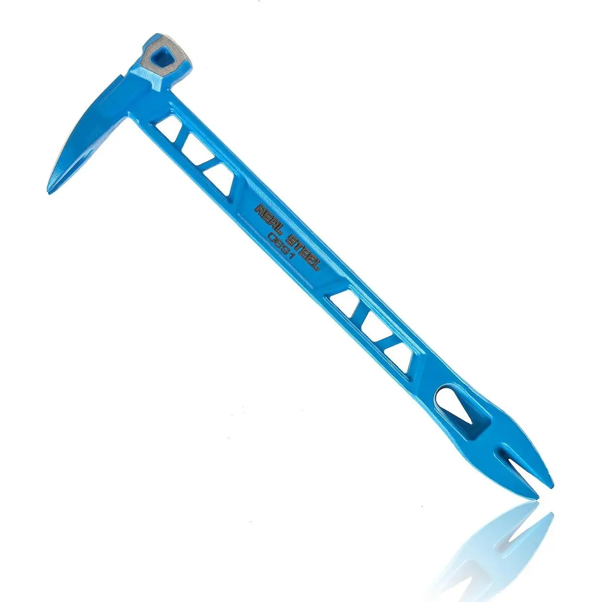 Real Steel 10" Double Ended Nail Puller, Cat's Paw Pry Bar for Construction, Demolition, Framing, Home Repair, Garage, Workshop, for DIY Repair and Home Improvement